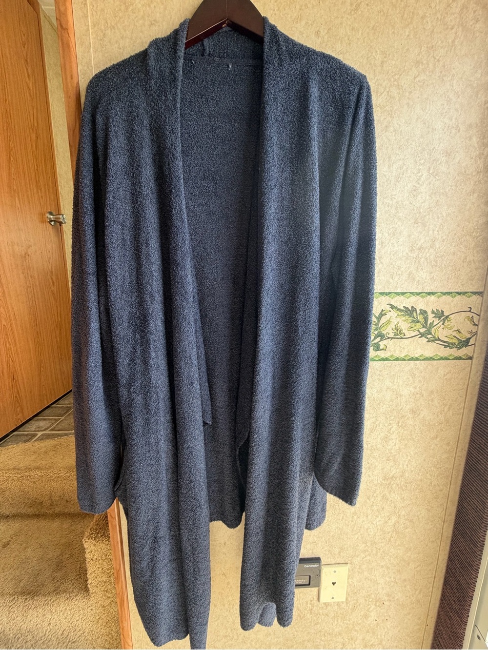 Barefoot Dreams Cardigan Navy Blue Size XL Like New
